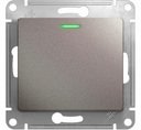 Schneider Electric Glossa GSL001213 Выключатель одноклавишный с подсветкой (10 А, под рамку, скрытая установка, платина)