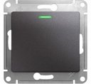 Schneider Electric Glossa GSL001313 Выключатель одноклавишный с подсветкой (10 А, под рамку, скрытая установка, графит)