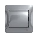 Schneider Electric Glossa GSL000312 Выключатель одноклавишный (10 А, в сборе, скрытая установка, алюминий)