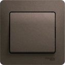 Schneider Electric Glossa GSL000812 Выключатель одноклавишный (10 А, в сборе, скрытая установка, шоколад)