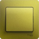 Schneider Electric Glossa GSL001012 Выключатель одноклавишный (10 А, в сборе, скрытая установка, фисташковый)