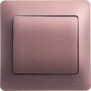 Schneider Electric Glossa GSL001112 Выключатель одноклавишный (10 А, в сборе, скрытая установка, баклажан)
