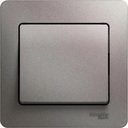 Schneider Electric Glossa GSL001212 Выключатель одноклавишный (10 А, в сборе, скрытая установка, платина)