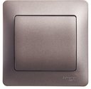 Schneider Electric Glossa GSL001312 Выключатель одноклавишный (10 А, в сборе, скрытая установка, графит)