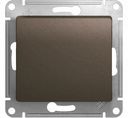 Schneider Electric Glossa GSL000815 Выключатель однокнопочный без фиксации (10 А, под рамку, скрытая установка, шоколад)