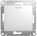 Schneider Electric Glossa GSL000117 Выключатель однокнопочный без фиксации с подсветкой(10 А, под рамку, скрытая установка, белый)