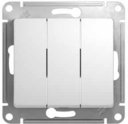 Schneider Electric Glossa GSL000131 Выключатель трехклавишный (10 А, под рамку, скрытая установка, белый)