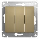 Schneider Electric Glossa GSL000431 Выключатель трехклавишный (10 А, под рамку, скрытая установка, титан)