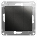 Schneider Electric Glossa GSL000731 Выключатель трехклавишный (10 А, под рамку, скрытая установка, антрацит)