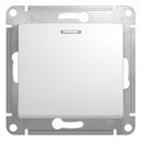 Schneider Electric Glossa GSL000163 Переключатель одноклавишный с подсветкой (10 А, под рамку, скрытая установка, белый)