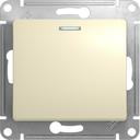 Schneider Electric Glossa GSL000263 Переключатель одноклавишный с подсветкой (10 А, под рамку, скрытая установка, бежевый)