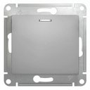 Schneider Electric Glossa GSL000363 Переключатель одноклавишный с подсветкой (10 А, под рамку, скрытая установка, алюминий)