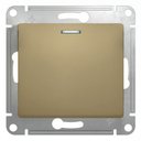 Schneider Electric Glossa GSL000463 Переключатель одноклавишный с подсветкой (10 А, под рамку, скрытая установка, титан)
