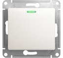 Schneider Electric Glossa GSL000663 Переключатель одноклавишный с подсветкой (10 А, под рамку, скрытая установка, перламутр)