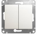 Schneider Electric Glossa GSL000665 Переключатель двухклавишный (10 А, под рамку, скрытая установка, перламутр)