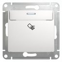 Schneider Electric Glossa GSL000169 Выключатель для ключ-карты с подсветкой (10 А, под рамку, скрытая установка, белый)