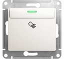 Schneider Electric Glossa GSL000669 Выключатель для ключ-карты с подсветкой (10 А, под рамку, скрытая установка, перламутр)