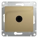 Schneider Electric Glossa GSL000492 Розетка телевизионная проходная (TV, под рамку, скрытая установка, титан)