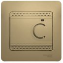 Schneider Electric Glossa GSL000438 Термостат электронный для теплых полов +5…+50°С (10 А, 220 В, в сборе, скрытая установка, титан)