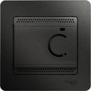 Schneider Electric Glossa GSL000738 Термостат электронный для теплых полов +5…+50°С (10 А, 220 В, в сборе, скрытая установка, антрацит)