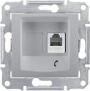 Schneider Electric Sedna SDN4101160 Розетка телефонная (RJ11, под рамку, скрытая установка, алюминий)
