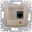 Schneider Electric Sedna SDN4300168 Розетка компьютерная (RJ45, cat.5e, UTP, под рамку, скрытая установка, титан)