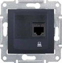Schneider Electric Sedna SDN4700170 Розетка компьютерная (RJ45, cat.6, UTP, под рамку, скрытая установка, графит)