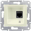 Schneider Electric Sedna SDN4900147 Розетка компьютерная (RJ45, cat.6, STP, под рамку, скрытая установка, бежевая)