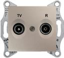 Schneider Electric Sedna SDN3301668 Розетка телевизионная (TV+Radio, под рамку, скрытая установка, титан)