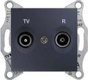 Schneider Electric Sedna SDN3301670 Розетка телевизионная (TV+Radio, под рамку, скрытая установка, графит)