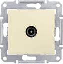 Schneider Electric Sedna SDN3201847 Розетка телевизионная проходная (TV, 4 дБ, под рамку, скрытая установка, бежевая)