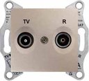 Schneider Electric Sedna SDN3301868 Розетка телевизионная проходная (TV+Radio, 4 дБ, под рамку, скрытая установка, титан)