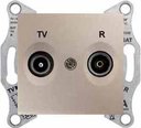 Schneider Electric Sedna SDN3301368 Розетка телевизионная проходная (TV+Radio, 8 дБ, под рамку, скрытая установка, титан)
