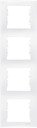 Schneider Electric Sedna SDN5802021 Рамка 4-постовая (вертикальная, белая)