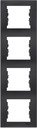 Schneider Electric Sedna SDN5802070 Рамка 4-постовая (вертикальная, графит)