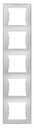 Schneider Electric Sedna SDN5801560 Рамка 5-постовая (вертикальная, алюминий)