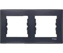 Schneider Electric Sedna SDN5810370 Рамка 2-постовая (IP44, горизонтальная, графит)