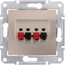 Schneider Electric Sedna SDN5400168 Розетка аудио (2 канала, под рамку, скрытая установка, титан)