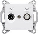 Schneider Electric Sedna SDN3401621 Розетка телевизионная (TV+SAT, под рамку, скрытая установка, белая)