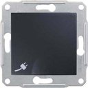Schneider Electric Sedna SDN3100170 Розетка с заземляющим контактом (16 А, под рамку, скрытая установка, шторки, крышка, графит)