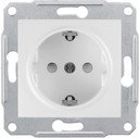 Schneider Electric Sedna SDN3000121 Розетка с заземляющим контактом (16 А, под рамку, скрытая установка, шторки, белая)