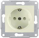 Schneider Electric Sedna SDN3000147 Розетка с заземляющим контактом (16 А, под рамку, скрытая установка, шторки, бежевая)