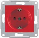 Schneider Electric Sedna SDN3000341 Розетка с заземляющим контактом (16 А, под рамку, скрытая установка, шторки, красная)