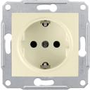 Schneider Electric Sedna SDN3000547 Розетка с заземляющим контактом (16 А, под рамку, скрытая установка, бежевая)