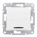 Schneider Electric Sedna SDN1400121 Выключатель одноклавишный с синей подсветкой (10 А, под рамку, скрытая установка, белый)