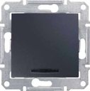 Schneider Electric Sedna SDN1400170 Выключатель одноклавишный с синей подсветкой (10 А, под рамку, скрытая установка, графит)