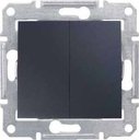 Schneider Electric Sedna SDN0300170 Выключатель двухклавишный (10 А, под рамку, скрытая установка, графит)