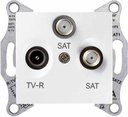 Schneider Electric Sedna SDN3502121 Розетка телевизионная (TV+2xSAT, под рамку, скрытая установка, белая)