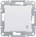 Schneider Electric Sedna SDN0900121 Выключатель однокнопочный "Свет" (10 А, под рамку, скрытая установка, белый)