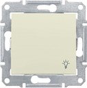 Schneider Electric Sedna SDN0900147 Выключатель однокнопочный "Свет" (10 А, под рамку, скрытая установка, бежевый)